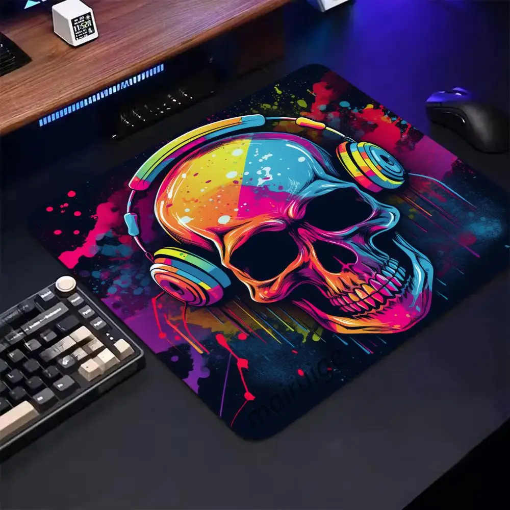 Pop Skull Graffiti Mouse Pad 40X45 Large Square Computer Office Game Table Mats Rubber Anti-slip Mousepads Small Decor Desk Pads