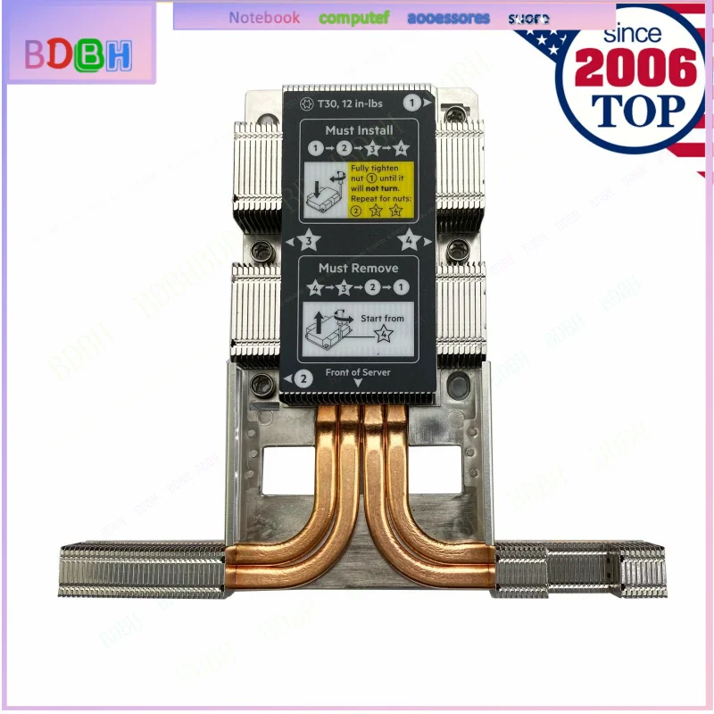 High Performance Heatsink Air Cooler For HPE DL360 DL360p Gen10 Server