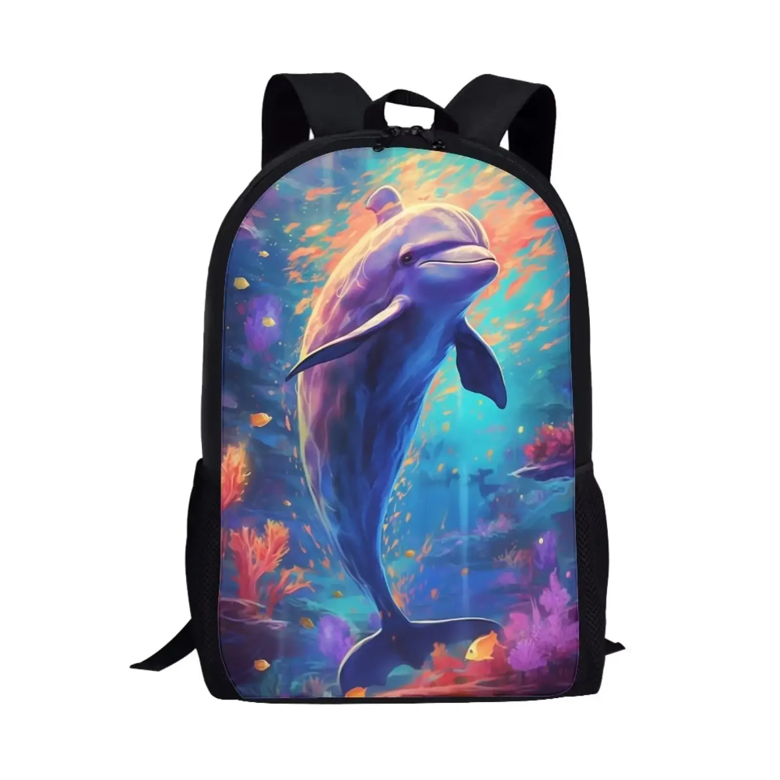 Simpatico zaino Killer Whale Borsa da scuola per animali magici fantastici per ragazzi e ragazze Bookbag Borse portaoggetti di grande capacità Borsa per computer regalo