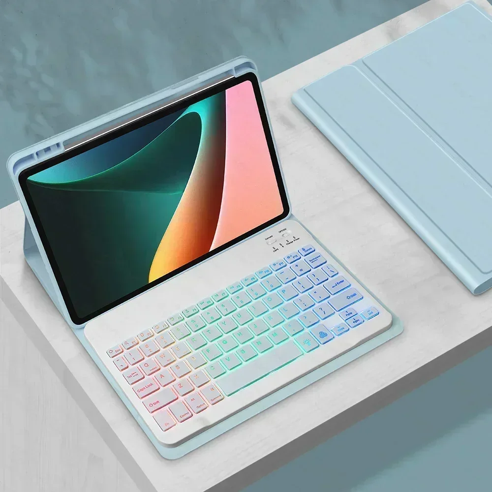 

Backlight Keyboard Cover For Huawei MatePad SE 11 inch 2024 AGS6-W00 Funda with Pencil Holder Detachable Bluetooth Keyboard Case