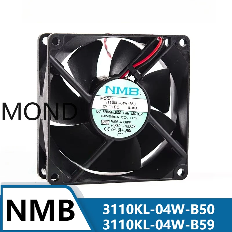 

Original NMB 3110KL-04W-B50 3110KL-04W-B59 8025 8CM 12V 0.30A Double Ball Silent Cooling Fan