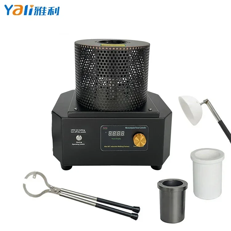 1-6KG Gold Capacity Induction Silver Copper  Melting Furnace Small Melting Machine