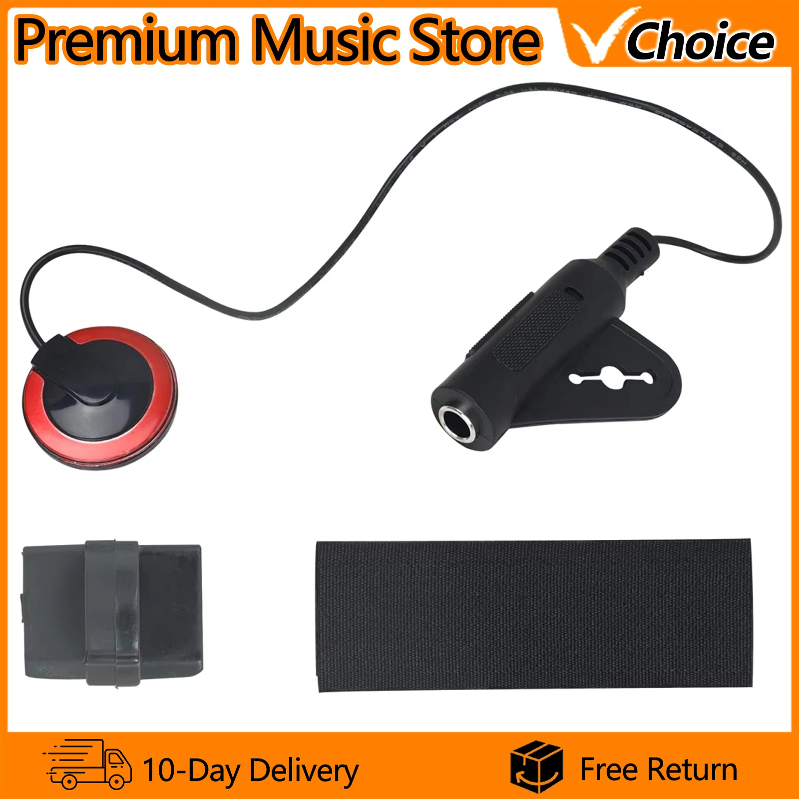IRIN Guitar Pickup 6.35mm Professional Piezo Contact Microphone Pickup For Violin Banjo Mandolin Ukulele Guitar Accessories Part