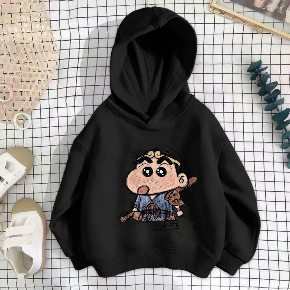 Y2K Kawaii Cartoon Shin-chan Hoodie Kinderen Comfortabel Nieuwjaarscadeau