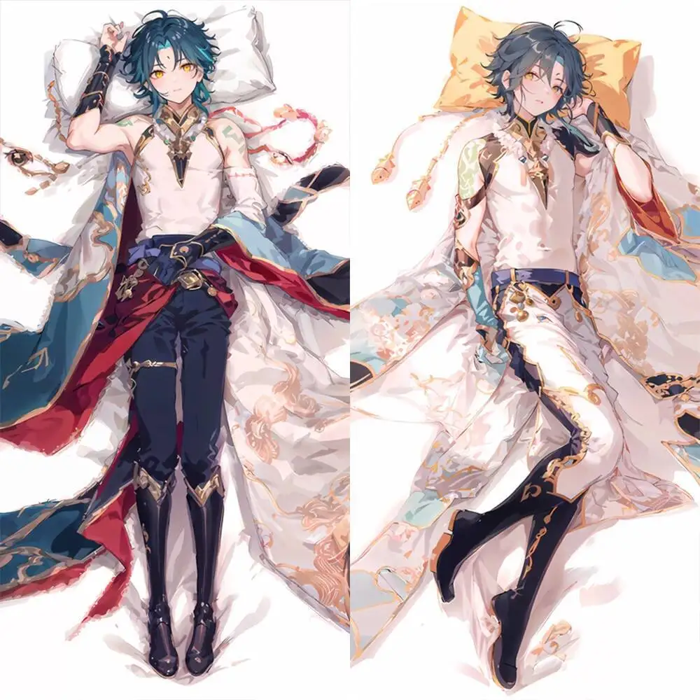 

Anime Game Impact Xiao Pillow Case Cosplay Dakimakura Cartoon Kawaii Men Women Costume Accessories