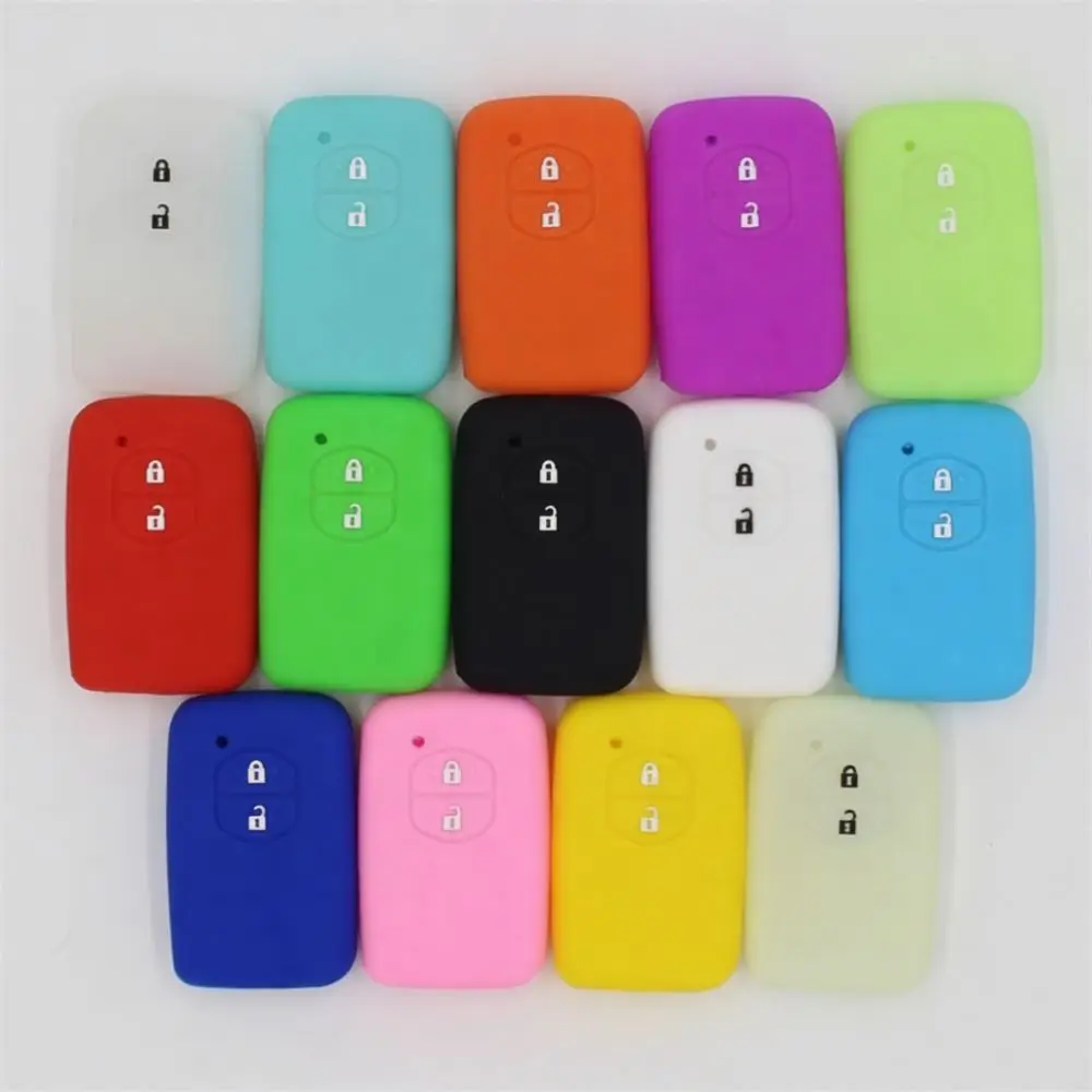 For For Toyota Venza Prado Camry Smart Key Fob Protector Silicone Case Cover Holder Skin Anti Slip Car Accessory