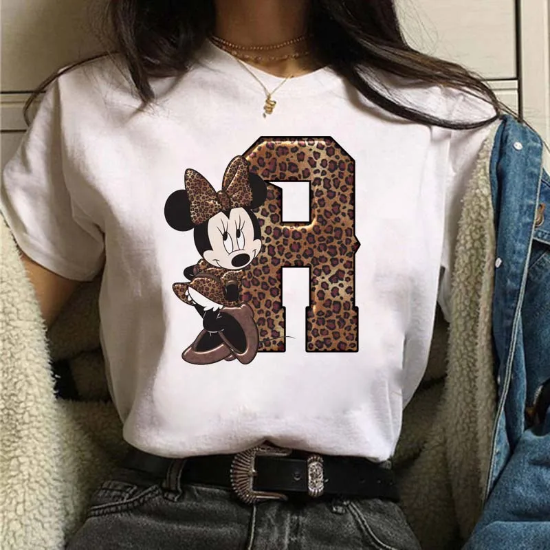 Disney-T-Shirt Vintage à Imprimé de Dessin Animé Disney pour Femme et Homme, Vêtement Blanc Minnie TureMouse, Y-Y2K, Cadeau, Été