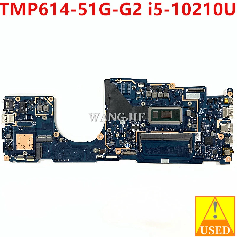 For Acer TravelMate P6 TMP614-51G-G2 Laptop Motherboard I5-10210U CPU On-Board NBVM511002 NB2250