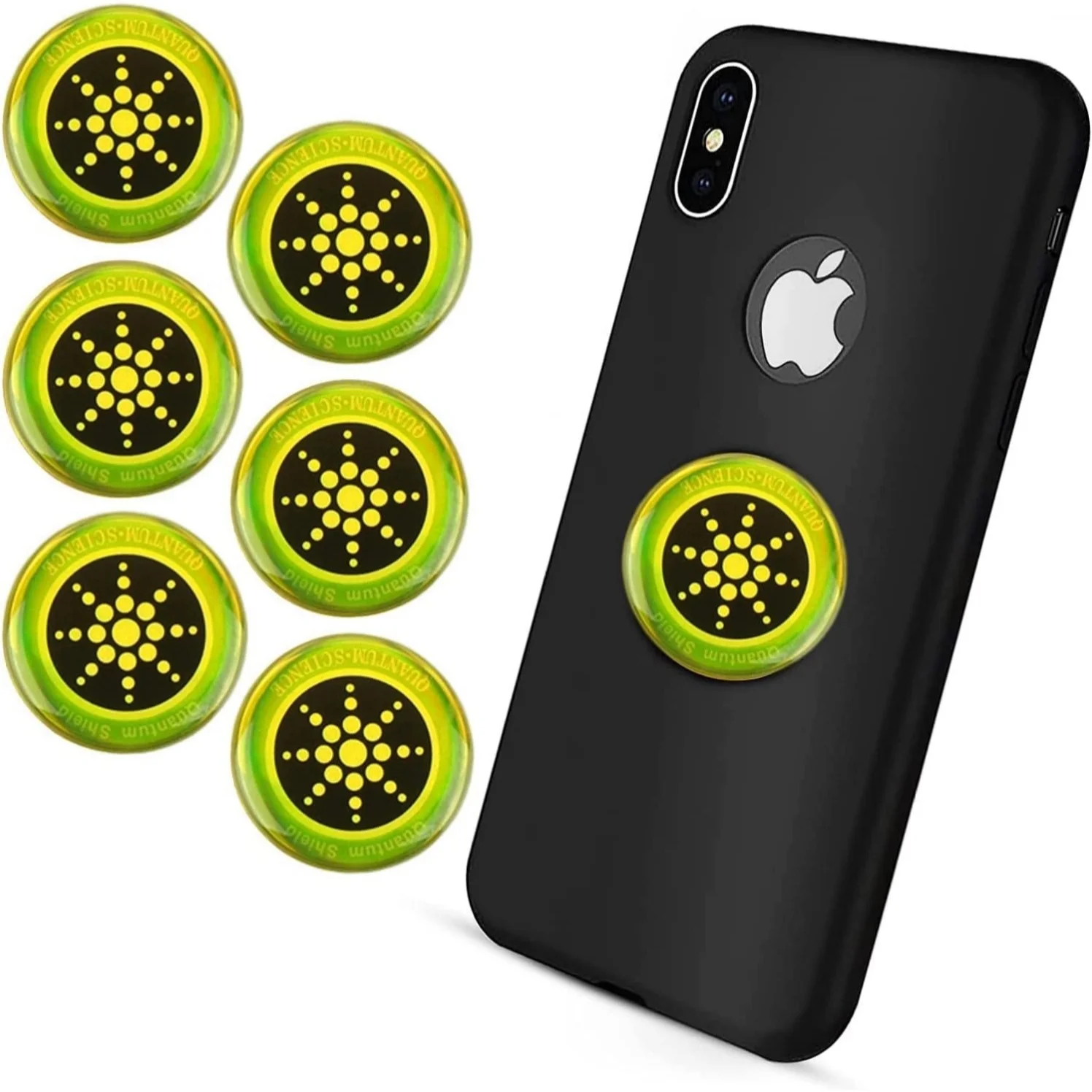 

6 Pieces Emf Stickers Emf Blocker for Cell Phone Radiation Equipment Neutralizers Devices Accessories for Electronic Devices WiFi 5G Tablets Laptops Computers (Gold)