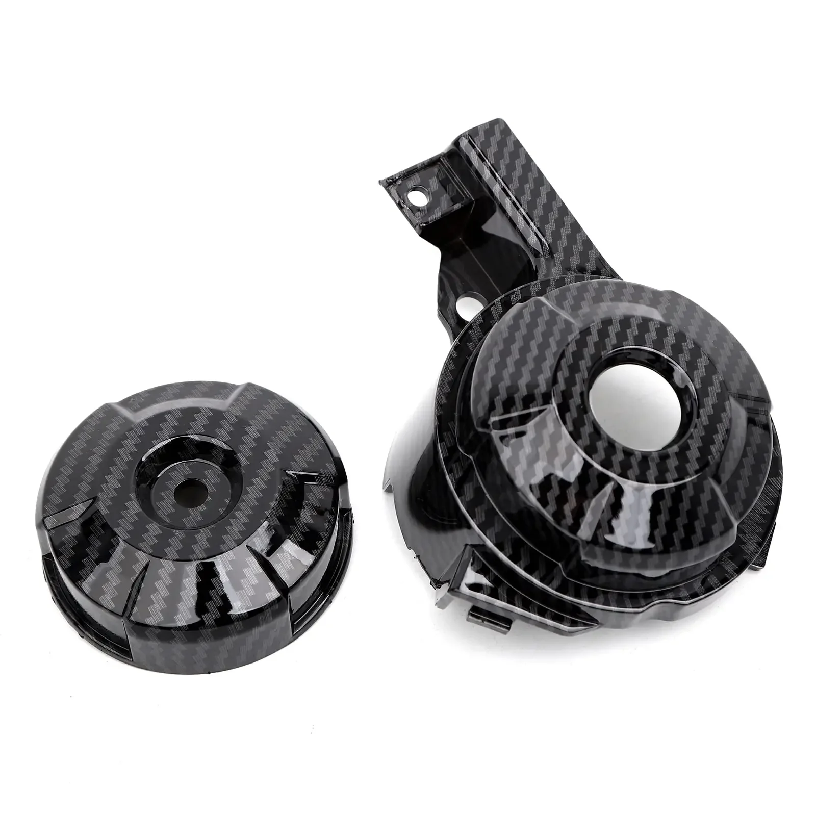 

Motorcycle Carbon Fibre Round Fastener Lock Cover Fit For Honda Grom Msx125 SF 2013-2016 Fairings Kit Parts