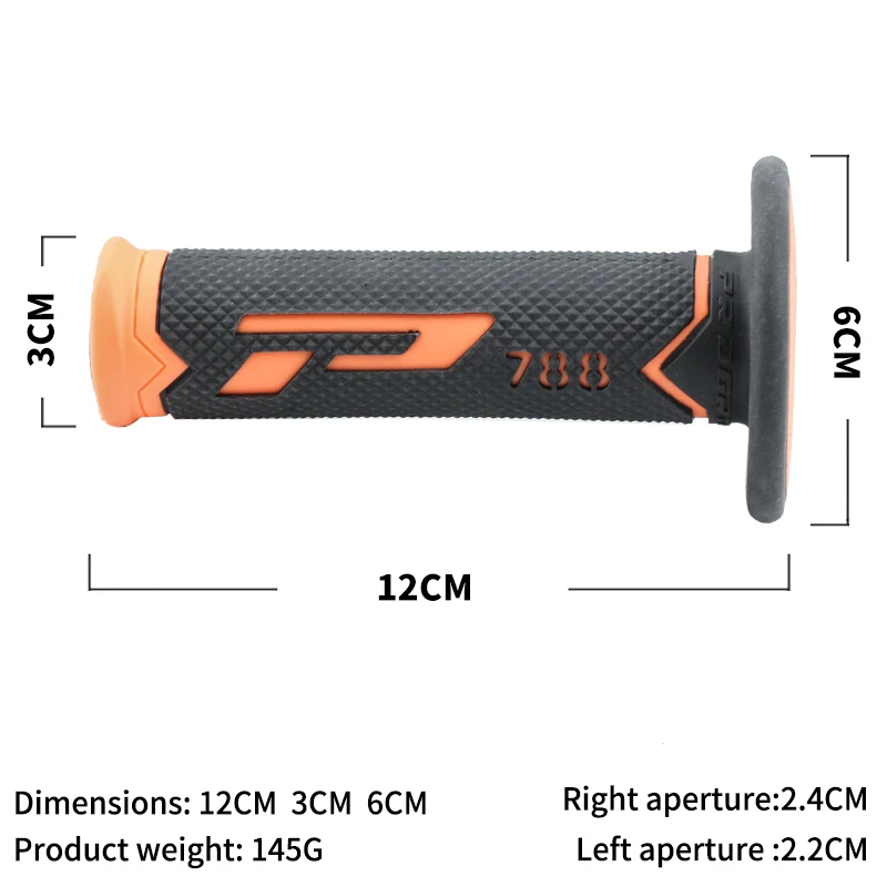 Handle Grip Motorcycle Handlebar Grip ATV Dirt Pit Bike Racing Motocross 7/8 "22 24MM Gel Rubber Brake Universal Grips image 4
