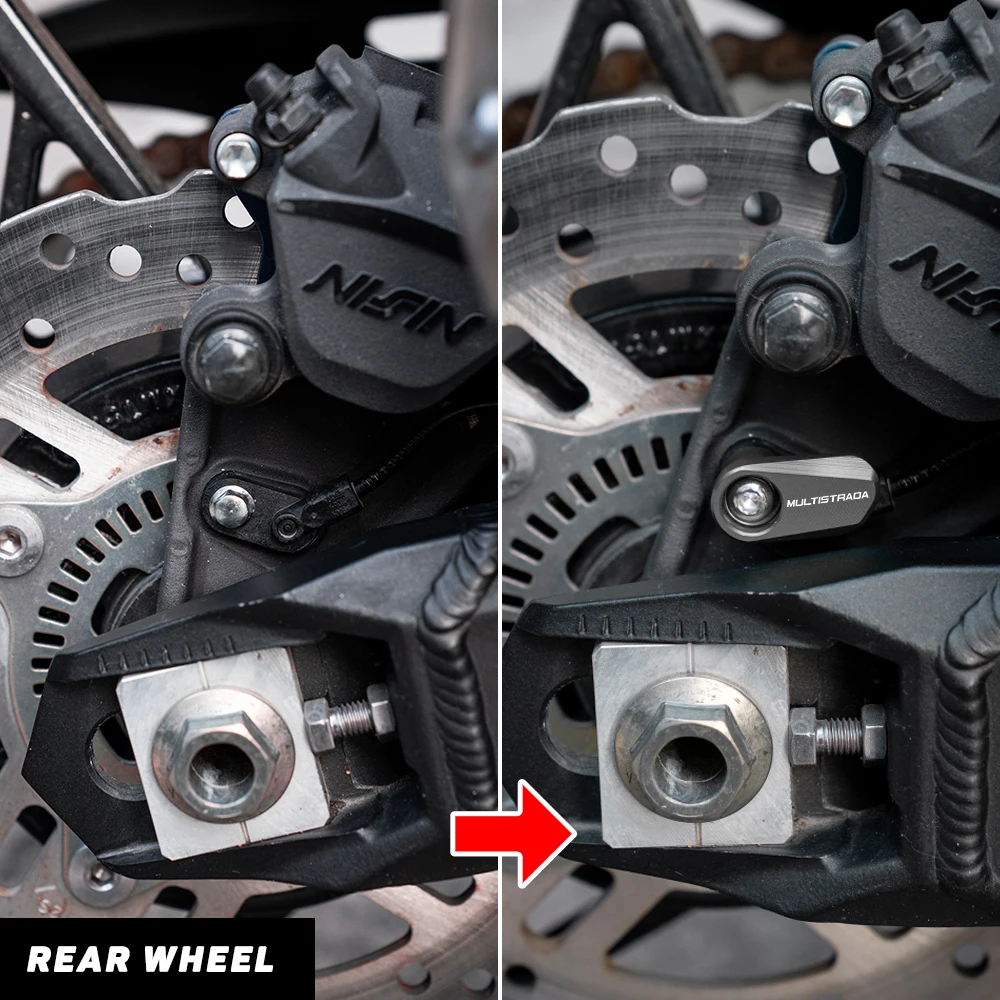 For Ducati DesertX Multistrada 950 1100 1200 1260 1200S 1260S V4S V2 Motorcycle Aluminum Front Rear Wheel ABS Sensor Protection - Image 3