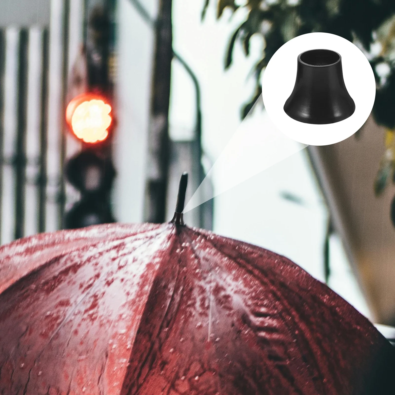 

2 Pcs Umbrella Tips Protector Plastic Caps Replacement Tops Cover Repair Accessories Foldable Sun Shelter