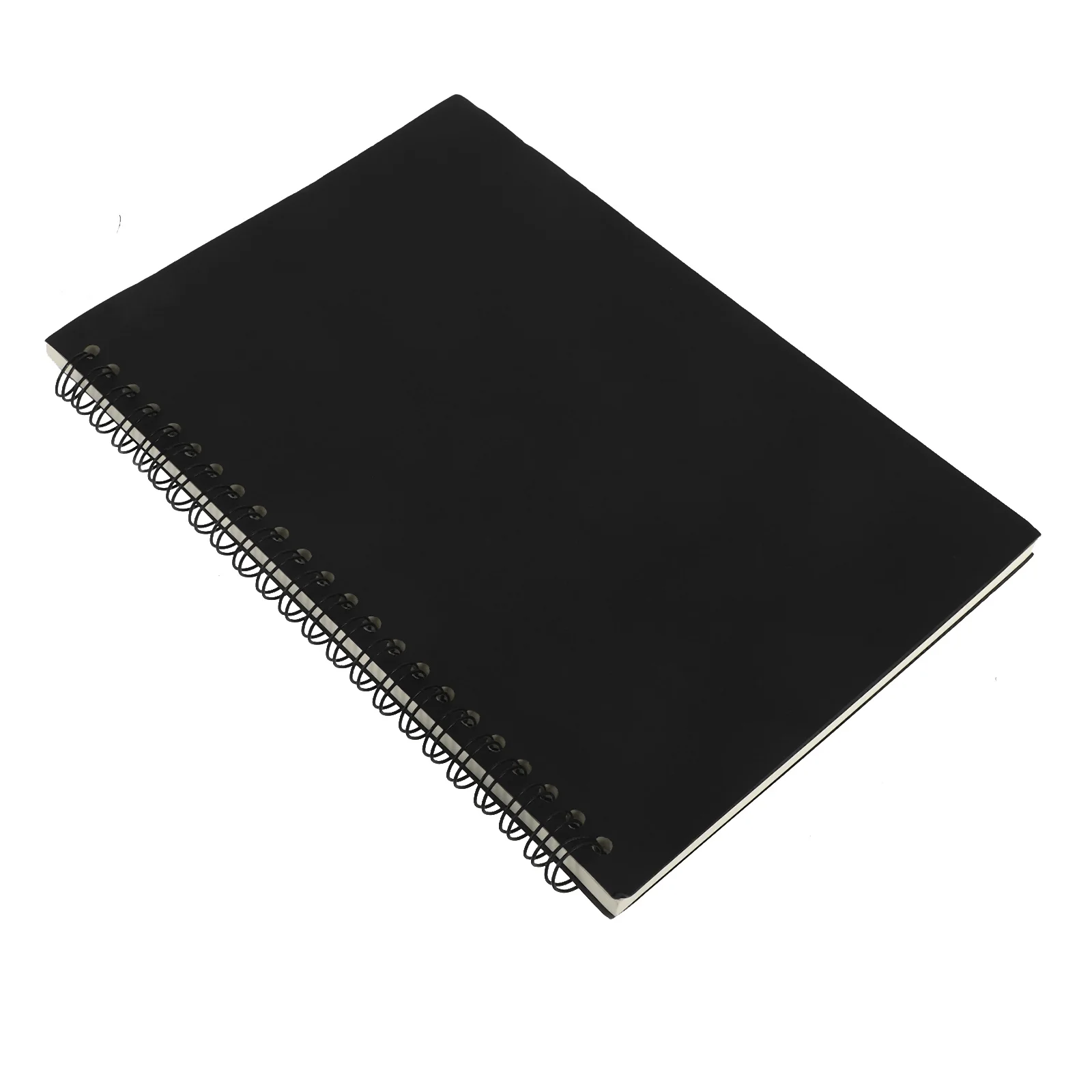 

Kraft Spiral Notebook for Artists Students Writers Heavy-Duty Paper Prevents Ink Bleed Perforated Pages Out Black