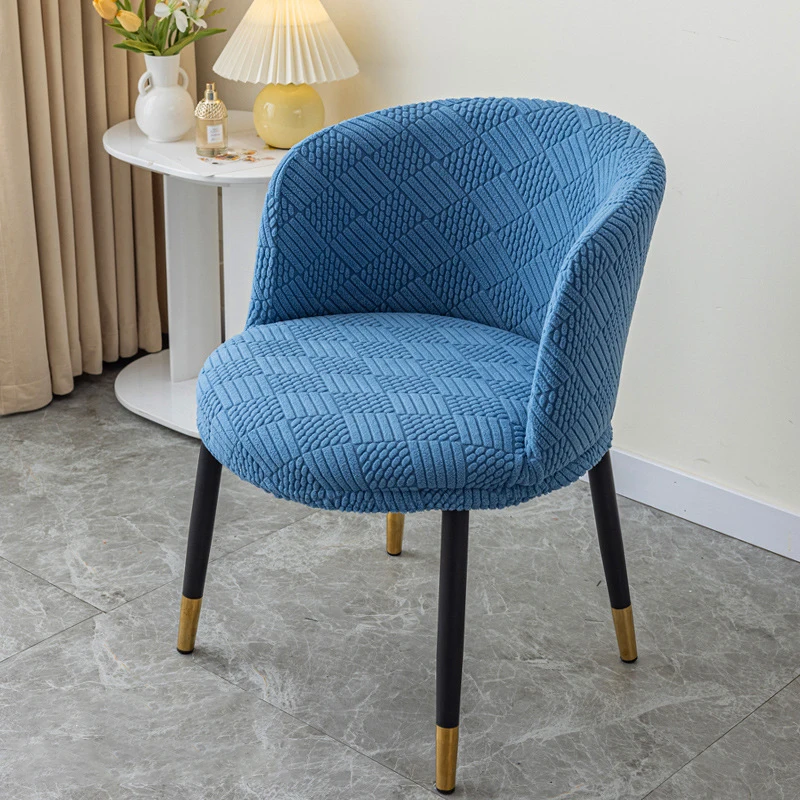 الجاكار غطاء كرسي منحني الشمال كرسي مستدير غطاء مقعد مرن يغطي المنزل فندق الغبار حماية الطعام كرسي الغلاف #5