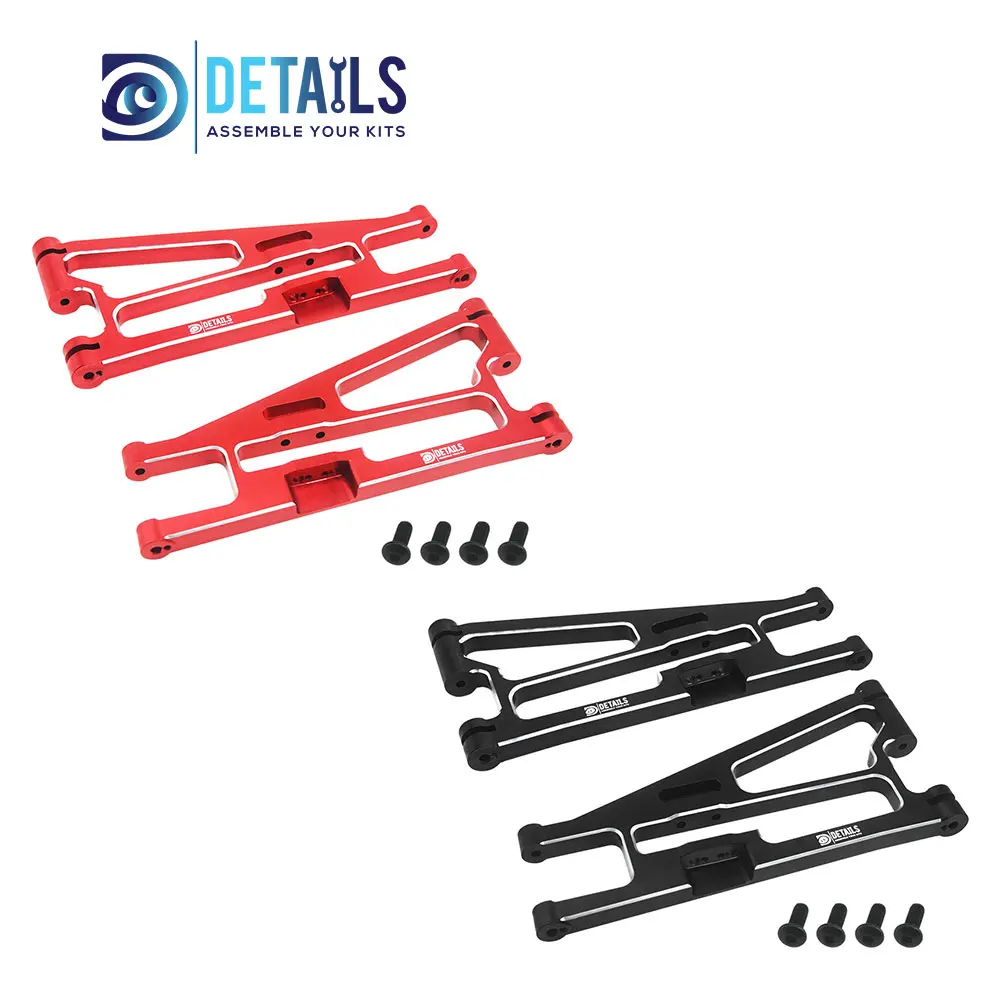 

Hobby Details 7075 Aluminum Front Lower Arm Set 2pcs/set A: Black Silver B: Red Silver