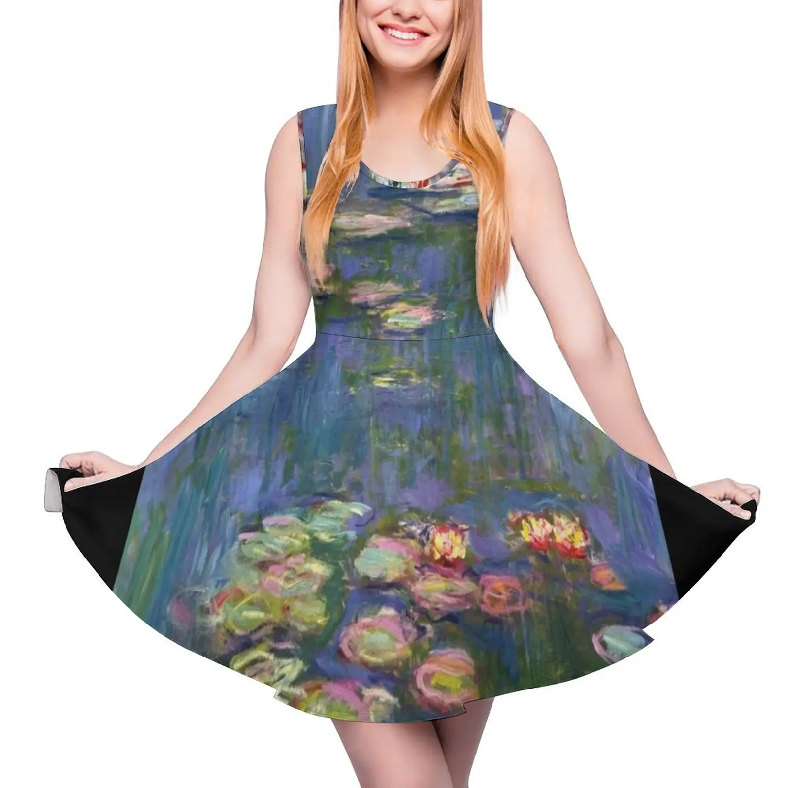 

1916-Claude Monet-Waterlilies-200 x 200 Sleeveless Dress long sleeve dresses dress for women 2024