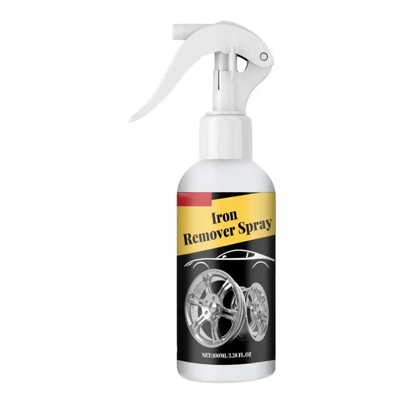 

Car Iron Remover 3.38fl Oz Chrome Cleaner Rust Remover Rust Stain Remover For Cars Chrome Cleaner Spray Car Exterior Care
