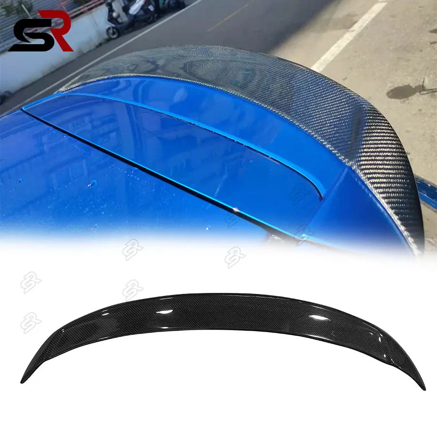 For Suzuki Swift Sport ZC33S Carbon fiber car rear trunk spoiler diffuser tail body sleeve decorated rear roof wing 2018-2024