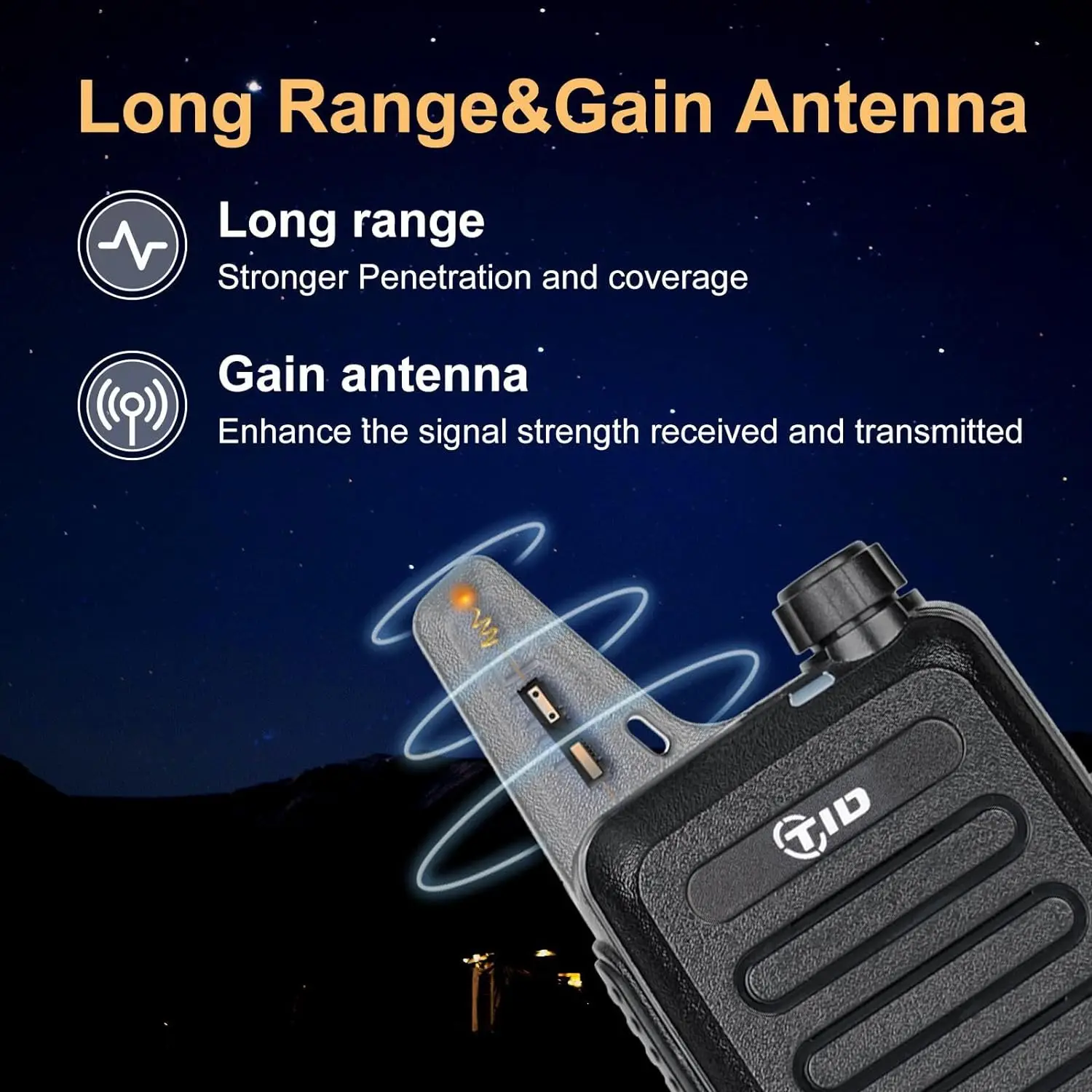 TIDRADIO 2PCS Mini Walkie Talkies Portable Ham Radio Work scenario Handheld Wireless 22 Channels 𝐓𝐲𝐩𝐞-C Rechargea TD-M8S