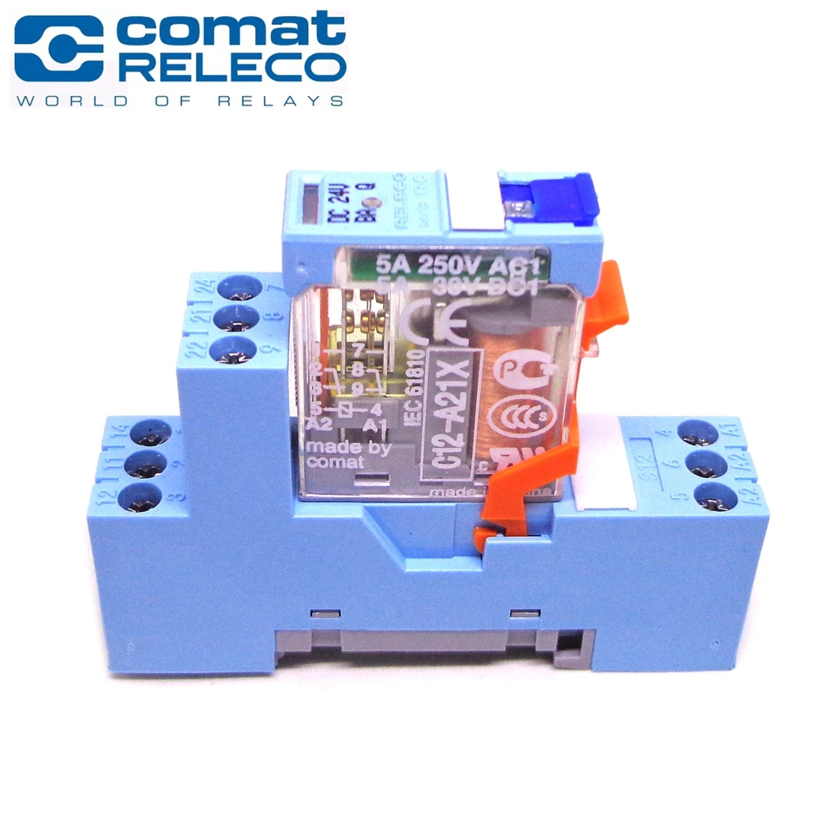 RELECO 100%-NEW 1PCS C12-A21X DC24V AC230V S12 8PIN 5A Relay Original