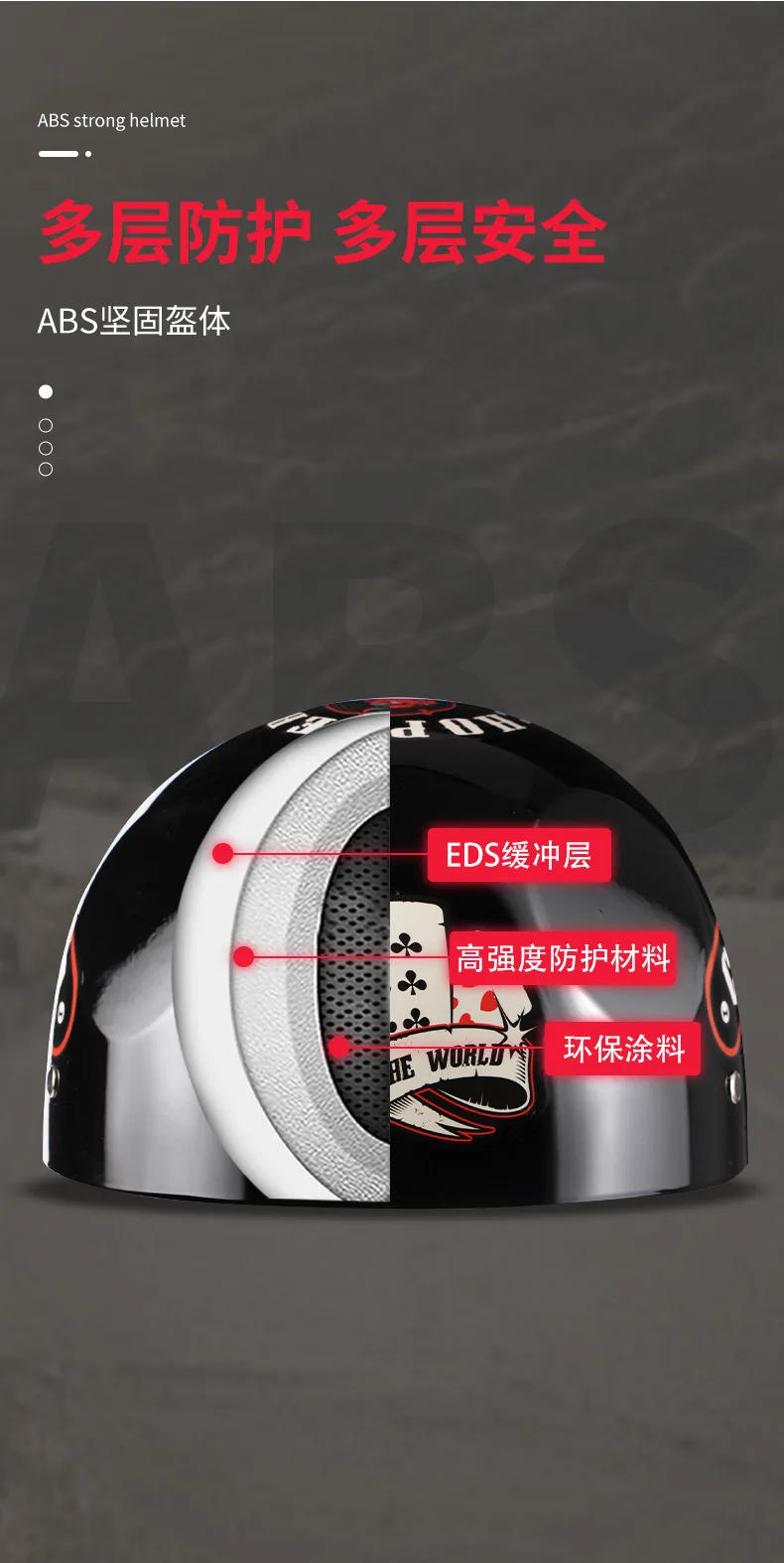V Retro Halb Roller Helm Baseball Kappe Sicherheit für Motorrad Harley Vintage Elektrische Radfahren Motorrad Klassische Mode Helme – Detail 7