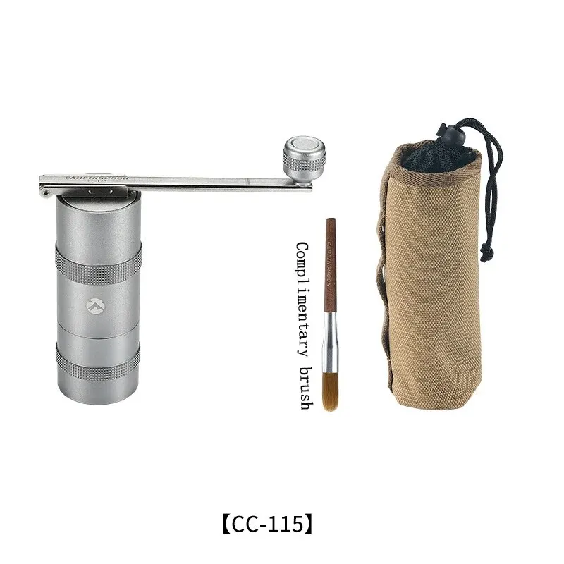 CAMPINGMOON Manual Stainless Steel Grinding Core Coffee Bean Grinder Outdoor Camping Portable Hand Coffee Grinder Folding Handle