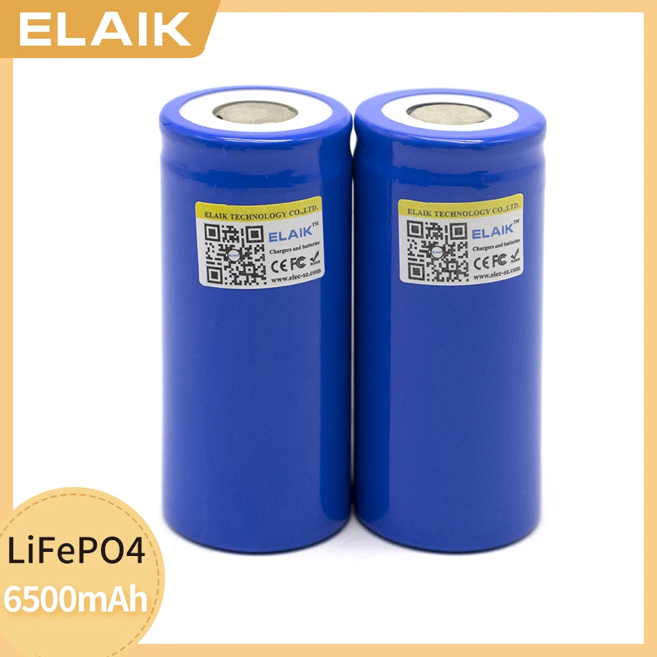 @ELAIK 1-12PCS 3.2V 32700 6500mAh LiFePO4 battery 35A continuous discharge maximum 55A high-power battery Free mail 32700- flath