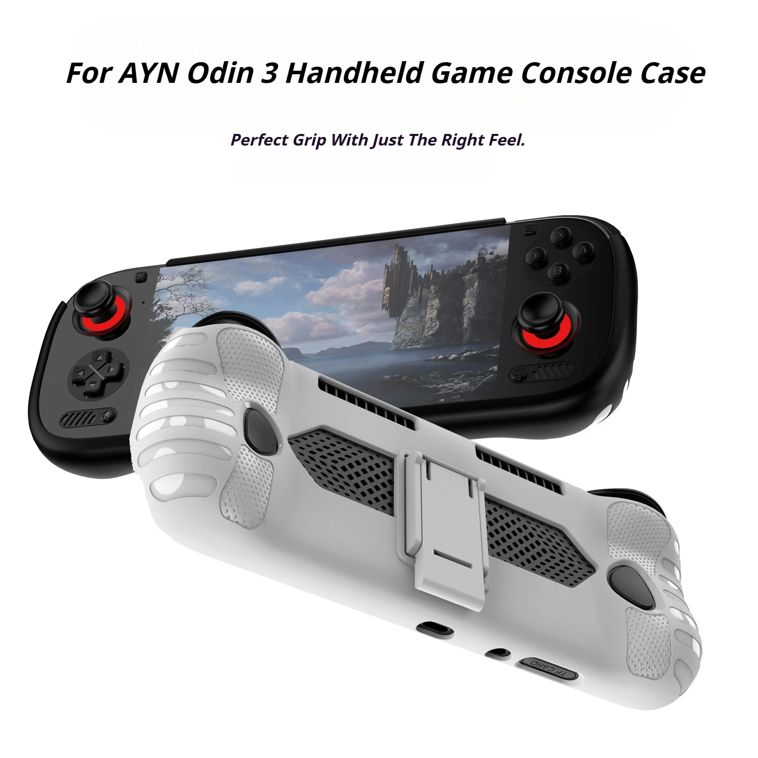 

For AYN Odin 3 Protective Case TPU Protective Shell and Stand Combined Dedicated To Handheld Game Consoles