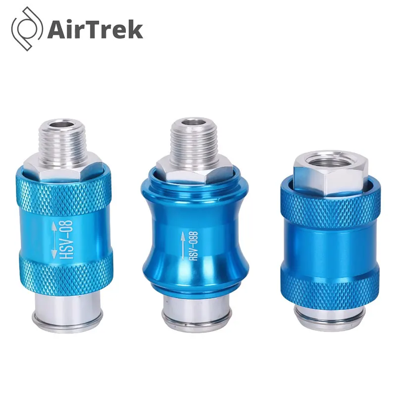 HSV Series Pneumatic Hand Slide Valve HSV-06-G1/8 HSV-08G1/4 HSV-10-G3/8 HSV-15-G1/2 Manual Flow Control Switch with BSPT Thread