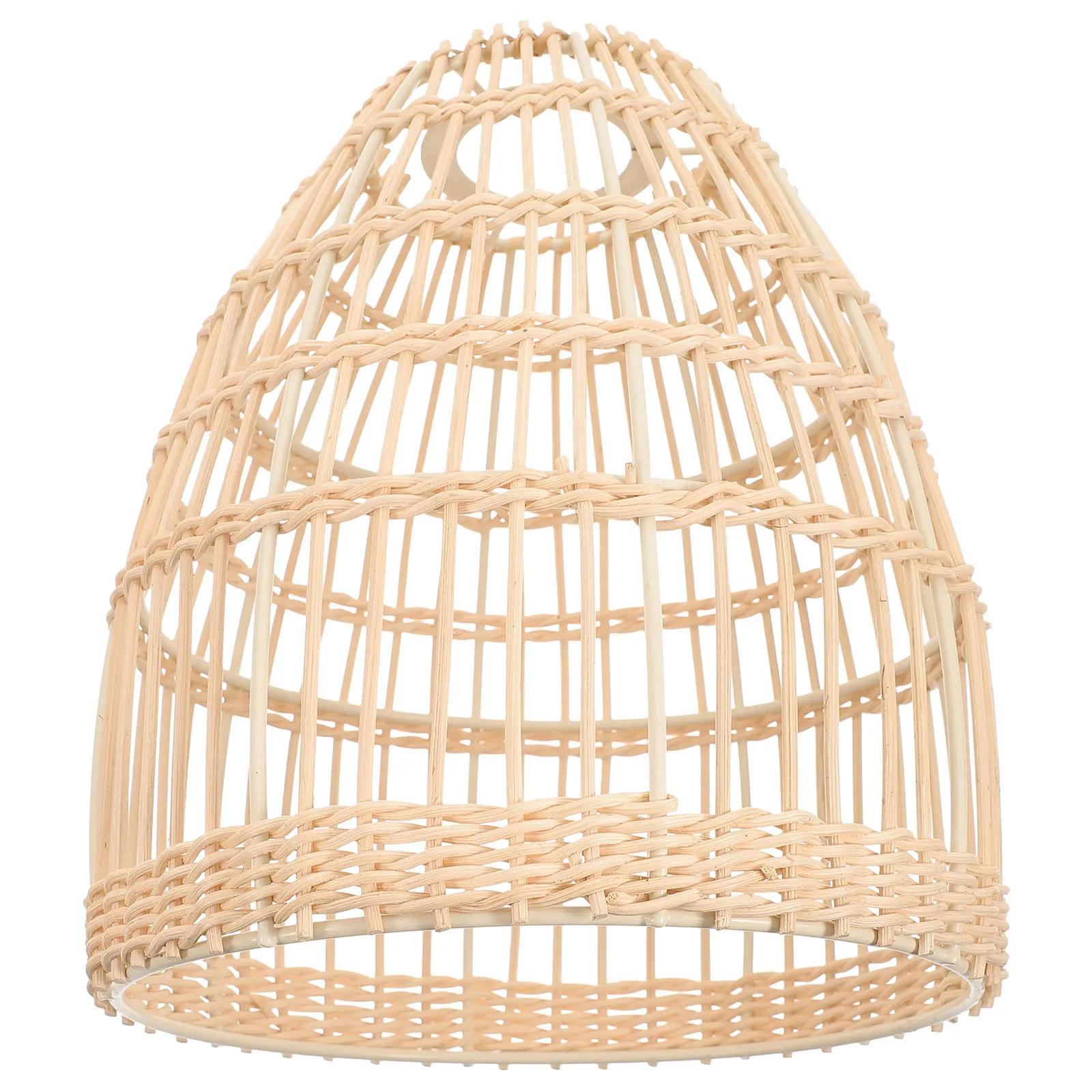 

Ceiling Light Rattan Woven Cover Durable Eco-Friendly Lampshade for Home Bedroom Decorative Warm Atmosphere Woven Lamp Shade