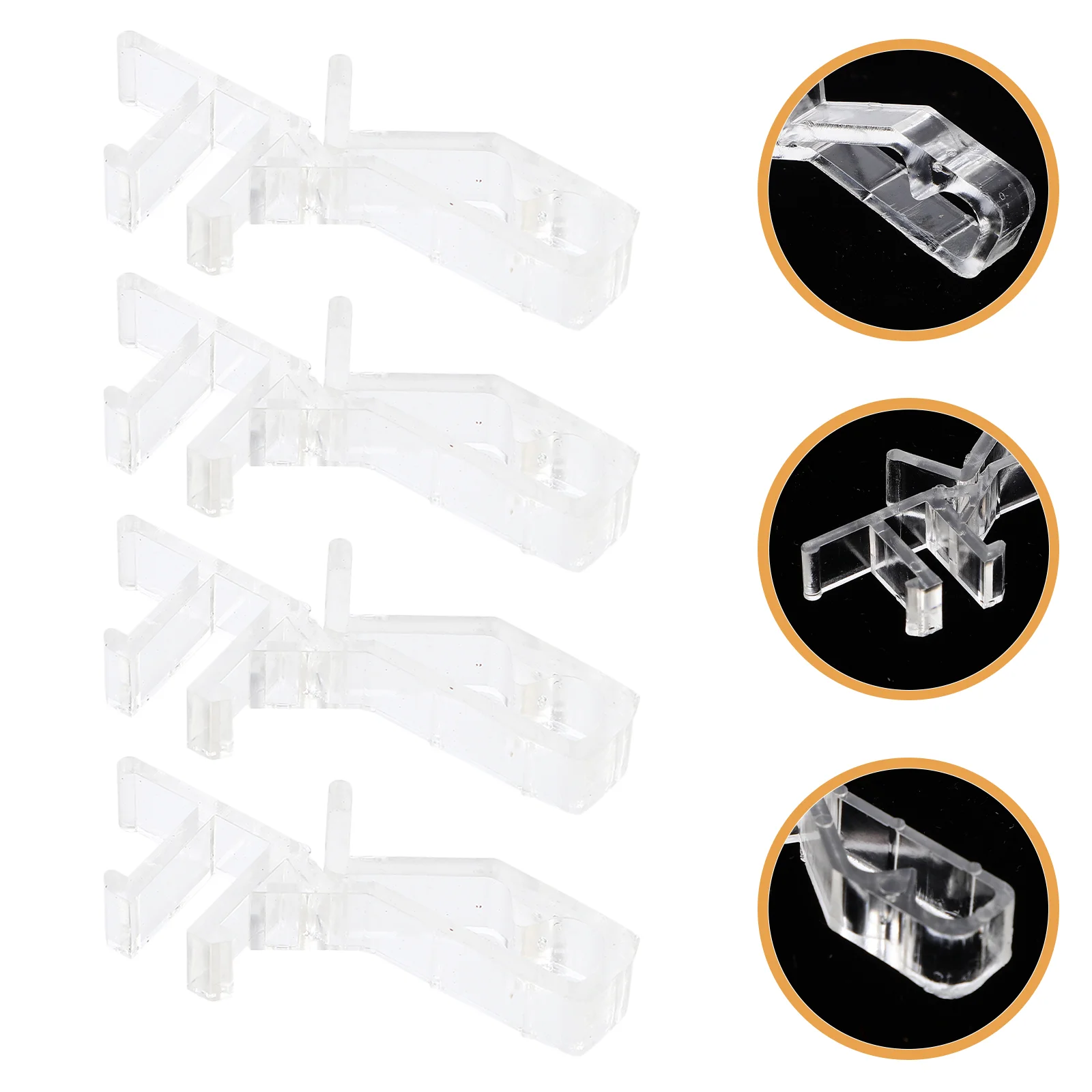 12 Pcs Valance Clips for Vertical Blinds Hidden Curtain Replacement Repair Curtains Window Clear