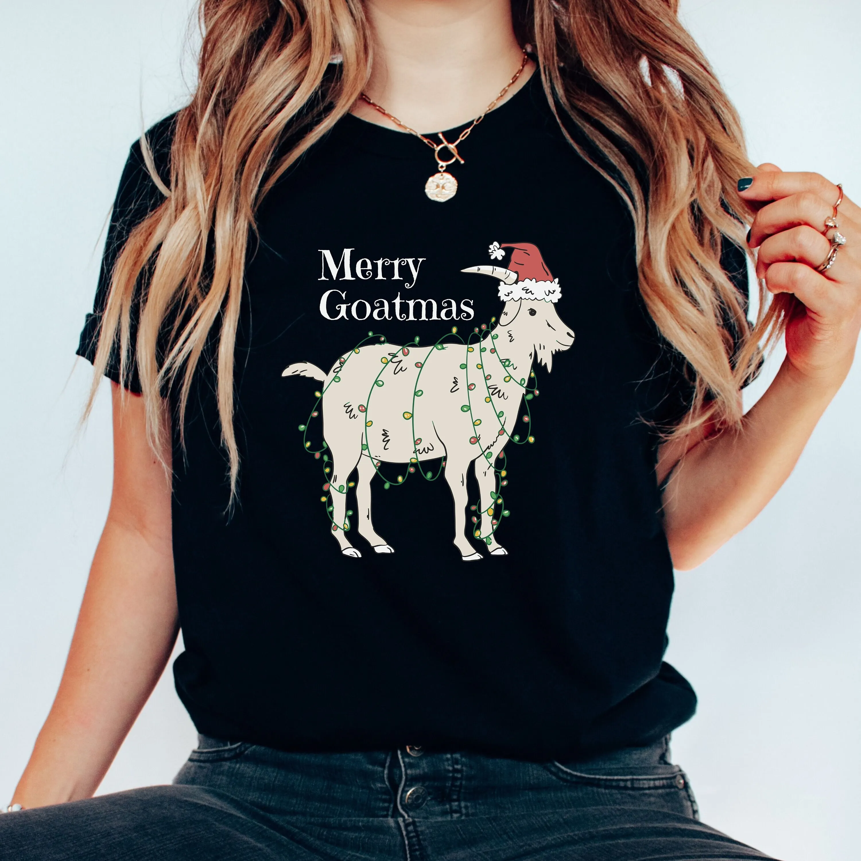 

Goat Christmas T Shirt Santa Holiday Merry Goatmas Collector