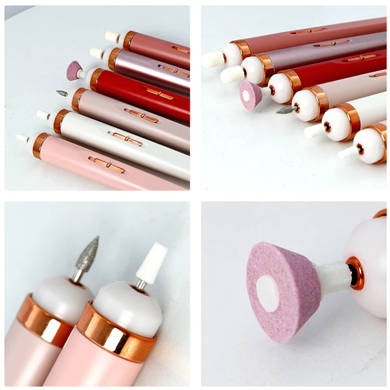 Zestaw elektrycznych wiertarek do paznokci Pedicure Sprzęt do szlifowania Młyn do żelowego lakieru do paznokci Manicure Profesjonalne narzędzie do polerowania paznokci