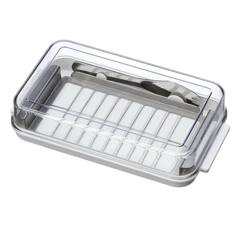 

Butter Keeper with Cutter | Butter Dish Container with Lid for Fridge | Butter Keeper with Sealed Li