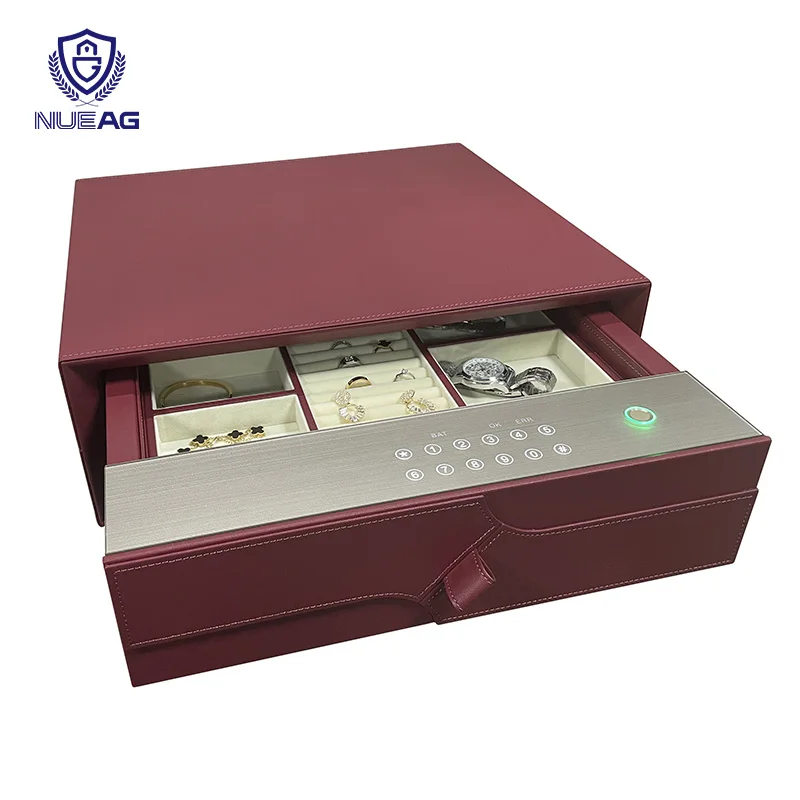 

Household And Office Small Intelligent Safe Fingerprint Password Storage Box All Steel Anti-theft Box