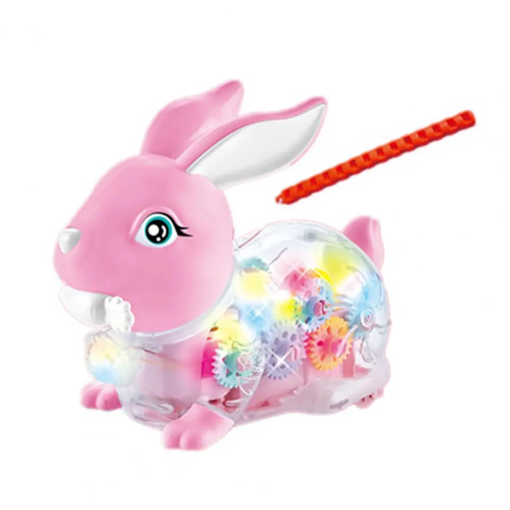 National Lion Toy  Interesting Electric Gear Exquisite  Cartoon Rabbit Glowing Lantern for New Year