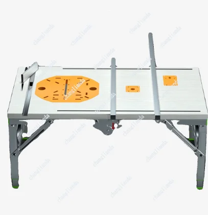 Nieuwe kleine opvouwbare draagbare houtbewerking elektrische zaag 80 * 120 cm DIY hefwerkzaagtafel