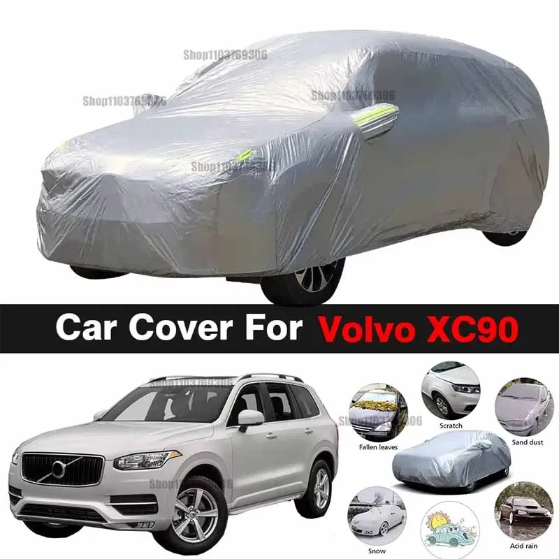 

For Volvo XC90 Outdoor Protection Full Car Covers Snow Cover Sunshade Waterproof Dustproof Exterior Car accessories