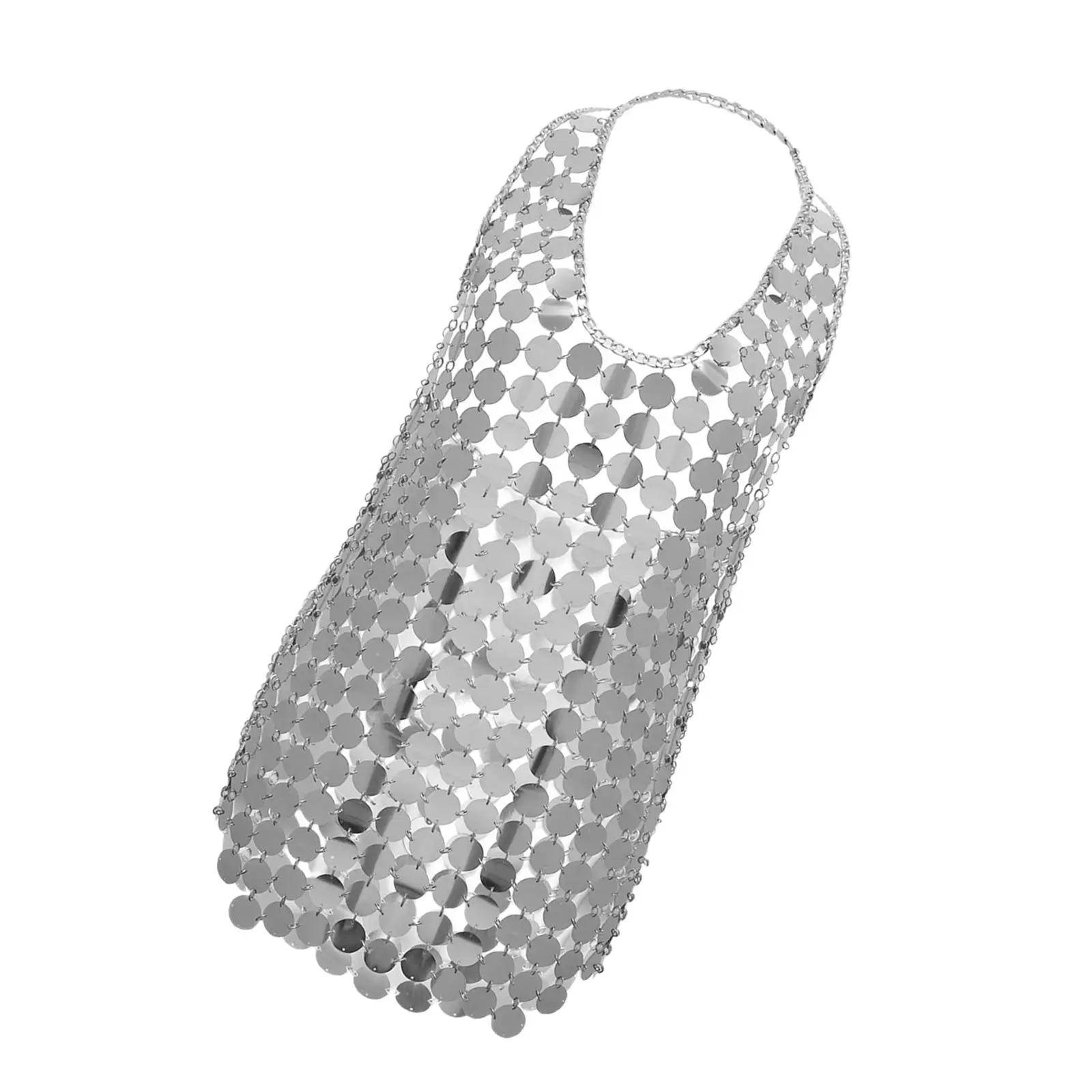 Women Backless Sequins Bodysuits Trendy Chest Bra Body Chain for Clothing Accessories Party Cosplay Stage Performance