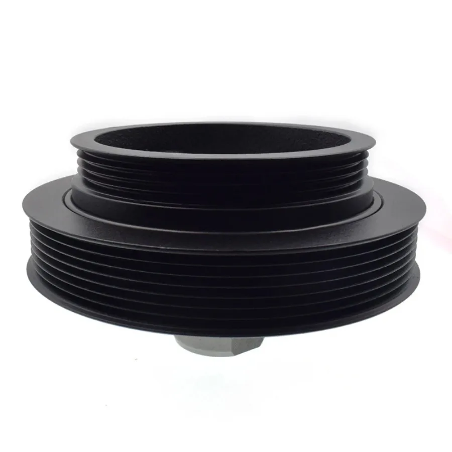 1 polea de cigüeñal de motor de hierro fundido 12303-EB70B para Nissan NavaraD40 2.5L 2005-2009 2010-2014