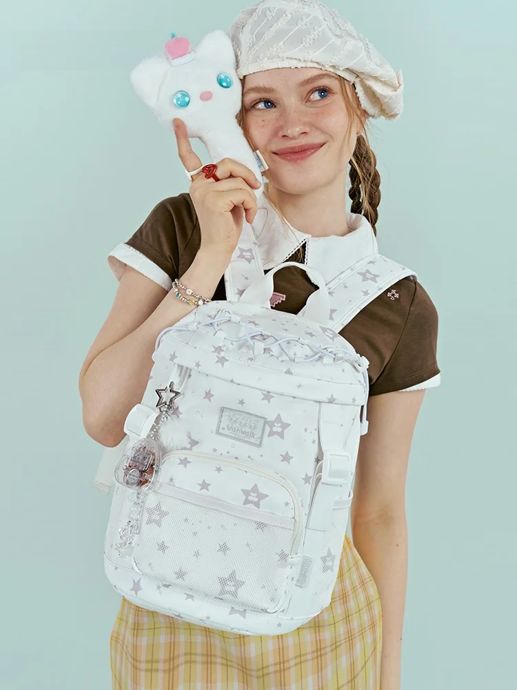 VANWALK Starry Small Backpack Lightweight Climbing Bag Commuter Bag Children's Bookbag Soft Shoulder Bag with Main Compartment