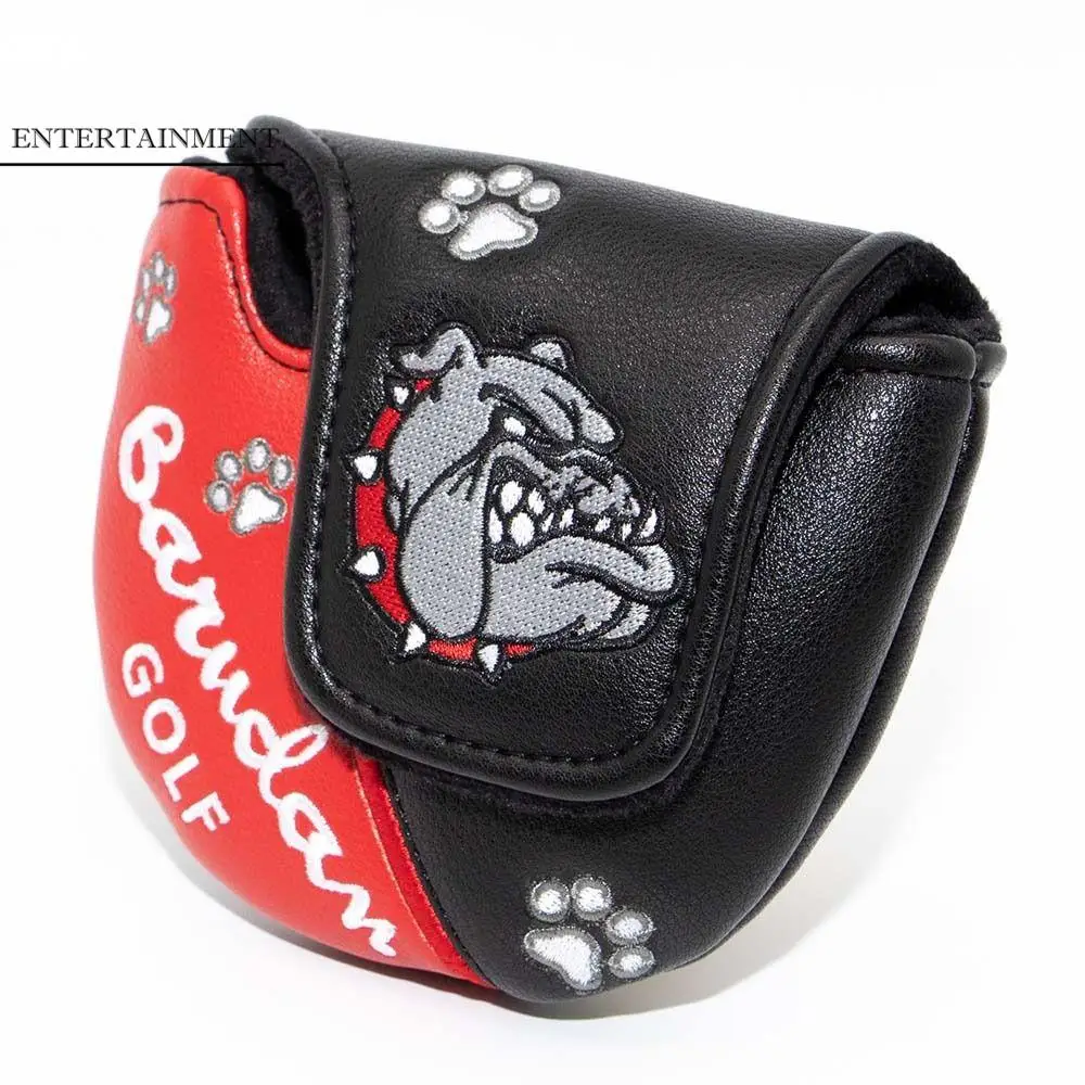 

Protector Case Golf Training Equipment Closure Golf Head Cover Golf Mallet Putter Cover Putter Headcover Bulldog Golf Headcover