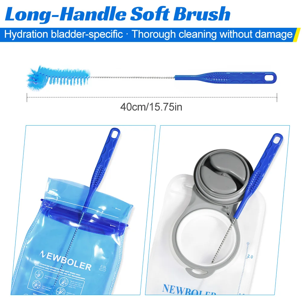 Hydration Water Bladder Cleaning Kit Multifunction Water Bag Cleaning Tool Outdoor Camping Tools for Water Bladders