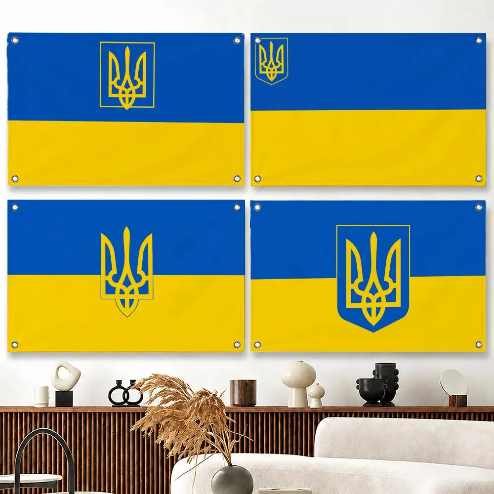 Flag of Ukraine  Flags decor flag banner,wall hanging flag,indoor outdoor wall decor,yard garden porch patio wall art