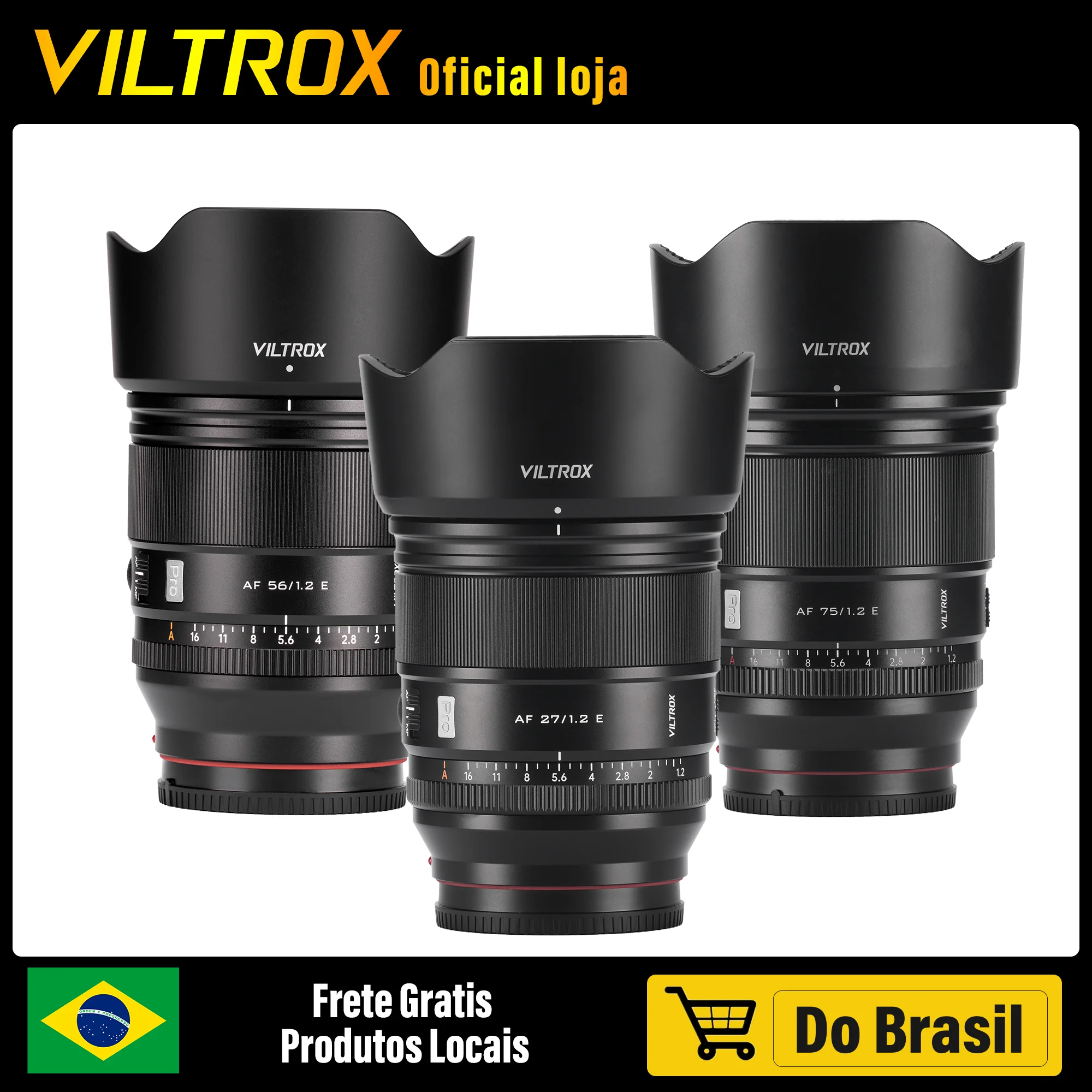 Viltrox 27mm 56mm 75mm  f1.2 para fuji x 27mm 1.2 sony e lente foco automático grande abertura retrato lente APS-C para câmera fujifilm A6700 A6400 FX30 ZV-E10 II A6000 A6500 X-T5 X-T50 XS20 X-H2S X-T30II