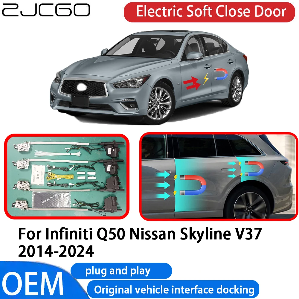 

for Infiniti Q50 Nissan Skyline V37 Car Automatic Electric Soft Close Door Closer System OEM Plug and Play Comfort Closing