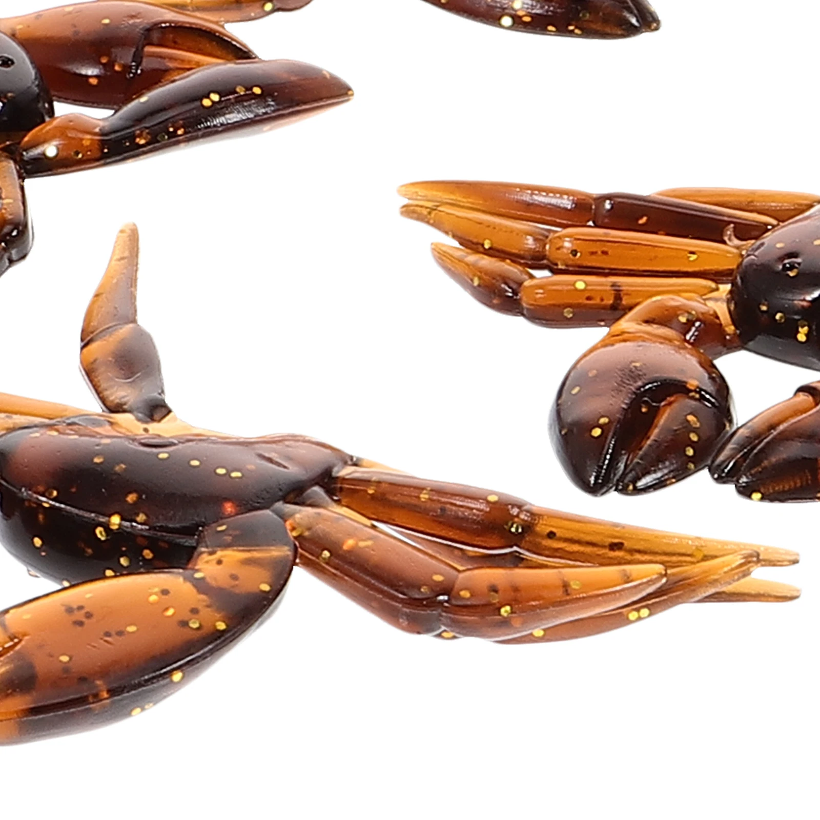 

10pcs Realistic Simulation Crab Bait Lure for Fishing Artificial Equipment Freshwater 3D Soft PVC Durable Portable