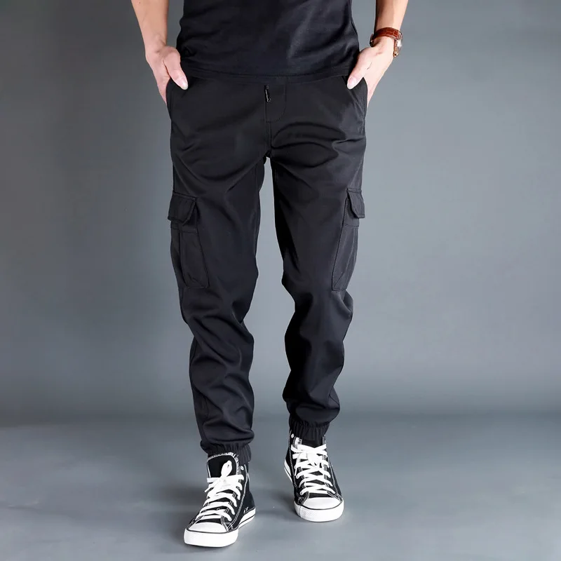 

Men's Faion Thiened Autumn Winter Work Pants Loose Casual Trousers Harajuku Sle Slim Fit Harlan Pants Multiple kets