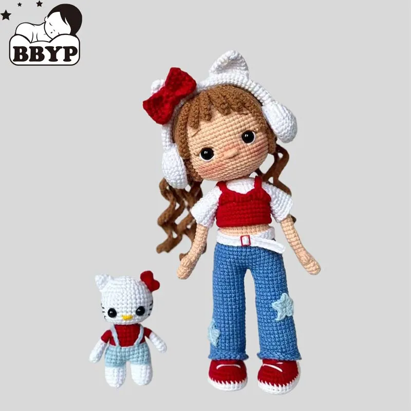 

Handmade Knitting Doll Crochet Hailey doll Crochet Dolls For Home Accessories Pattern Craft Toy Ornaments